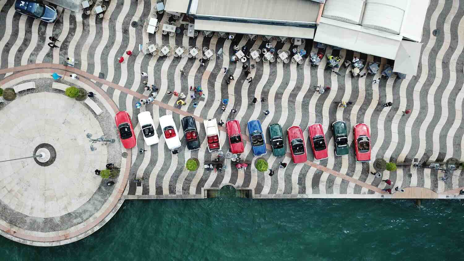 exhibition of vintage cars in Italy